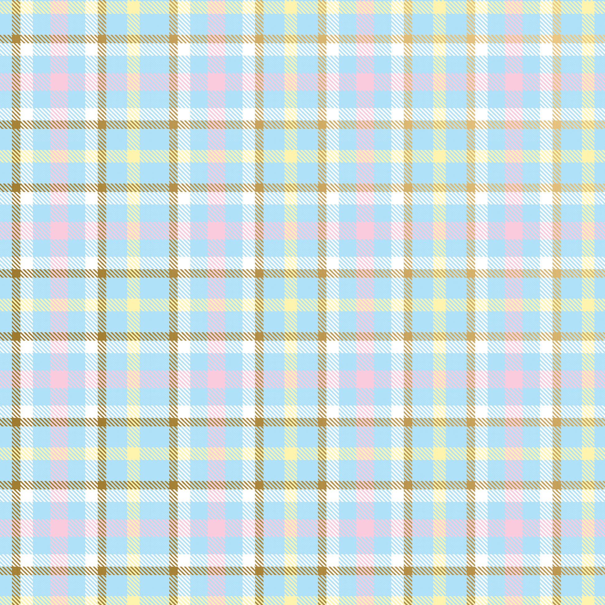 Elegant Baby Plaid Gift Wrapping Paper By Jillson Roberts USA.