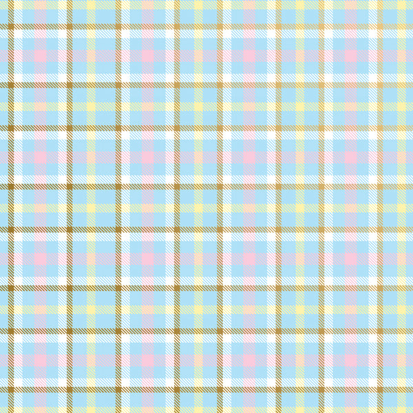 Elegant Baby Plaid Gift Wrapping Paper By Jillson Roberts USA.