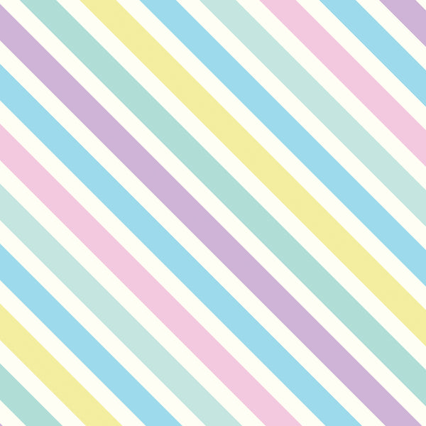 Soft Color Pastel Stripe Baby Gift Wrapping Paper By Jillson Roberts USA.