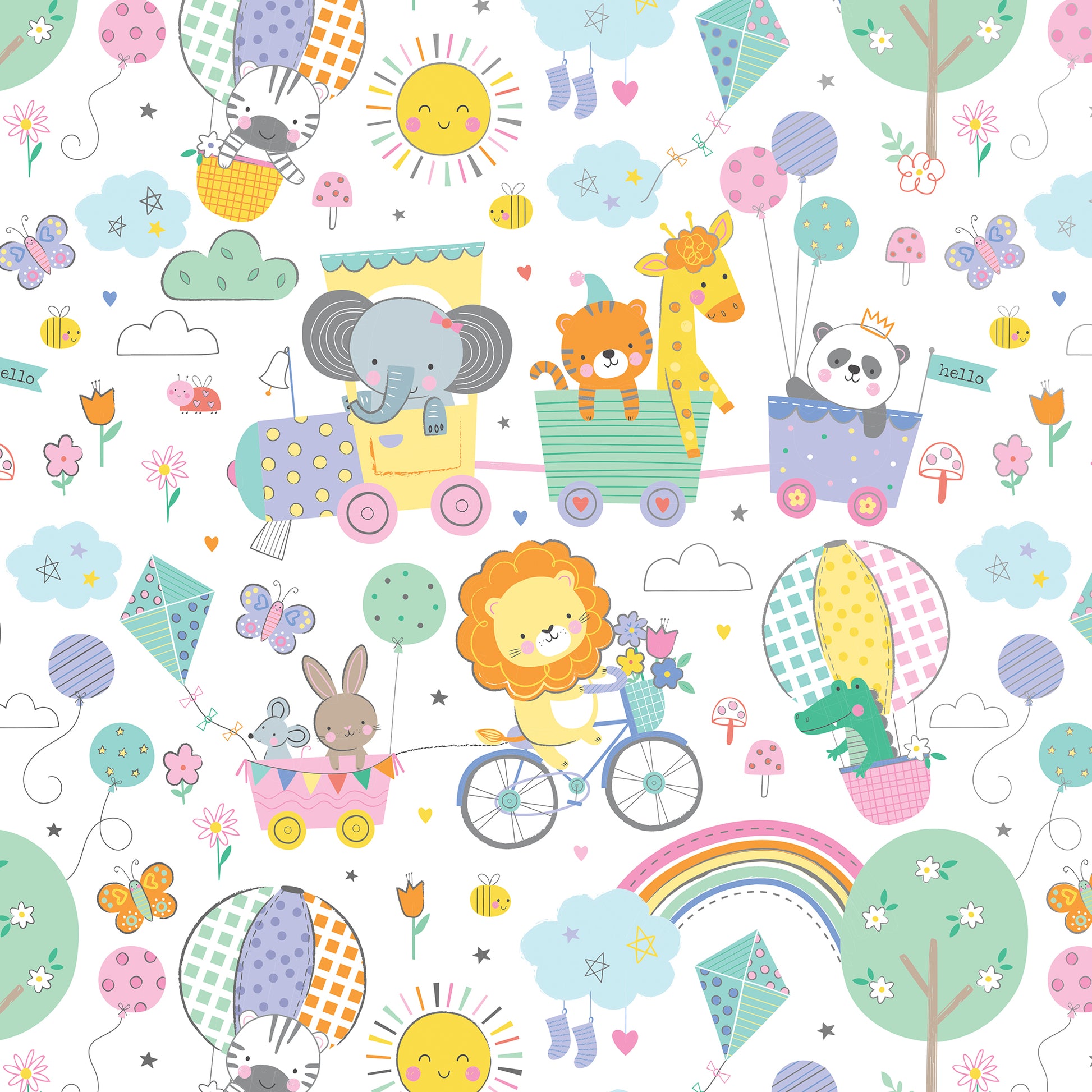 Animal Baby Gift Wrapping Paper