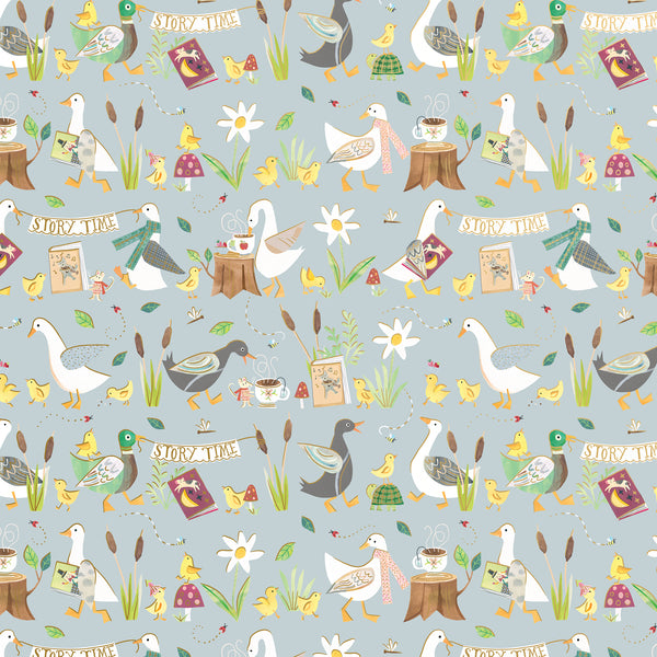 Story Time Gift Wrapping Paper By Jillson Roberts USA.