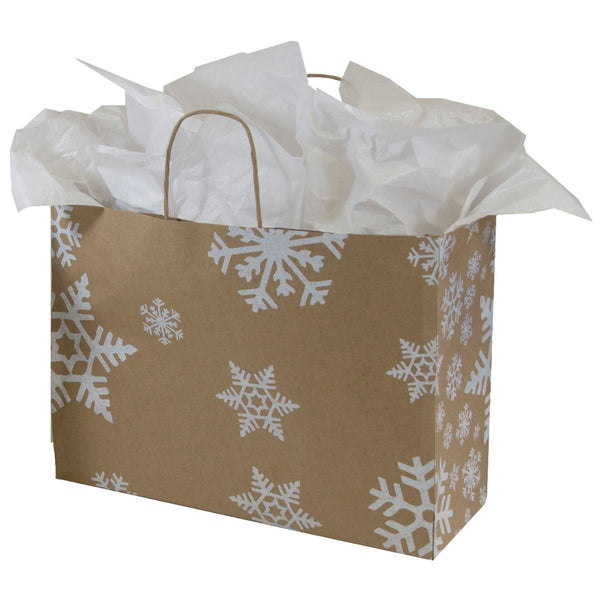 SNOW DAYS HOLIDAY SHOPPING BAGS  SIZE  16X6X12