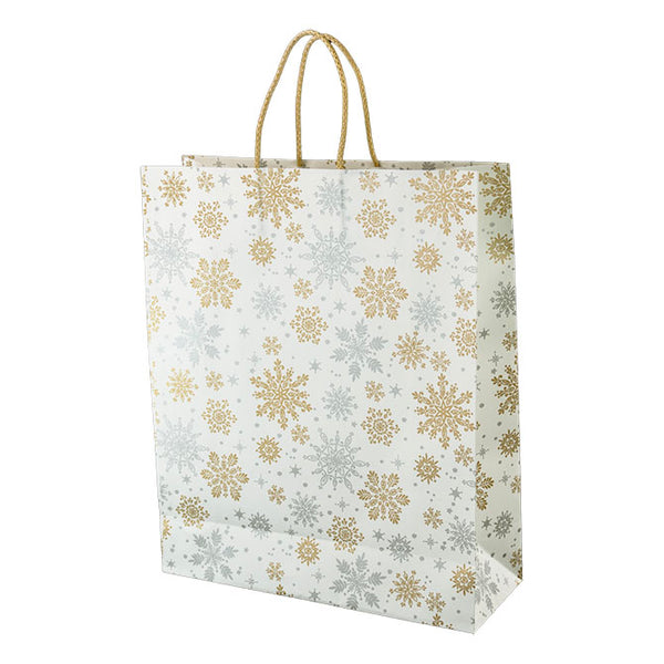 EMBOSSED SNOW DAYS ITALIAN HOLIDAY SHOPPERS  12X4X15