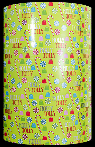 HOLLY JOLLY HOLIDAY HOLOGRAPHIC GIFT WRAP BY SULLIVAN USA GW 9362