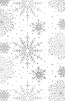 SILVER & WHITE BACKGROUND PREMIUM CHRISTMAS GIFT WRAP BY SULLIVAN.  GW 8387 - W H Koch Packaging