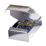 ARGENTO, SILVER FINISH MADE IN ITALY 2 BOTTLE WINE BOX.  30 PER CASE BB2ARG