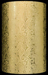 SOLID EMBOSSED GOLD FESTIVE PAISLEY GIFT WRAP MADE IN USA BY SULLIVAN GW 7740. - W H Koch Packaging