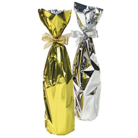 GOLD METALLIC WINE BOTTLE BAGS  CC BB6G    100/CASE
