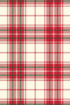 PREMIUM RED CREAM PLAID GIFT WRAP ROLL BY SULLIVAN PAPERS USA GW 9344