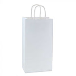 WHITE KRAFT TINT WINE BOTTLE BAGS  6.25X3.5 X13.5  250/CASE
